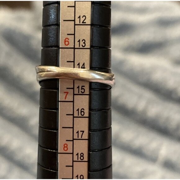 Vintage Running Bear Signed RB Sterling Turquoise Coral Ring Native Size 6.5 - Picture 5 of 7